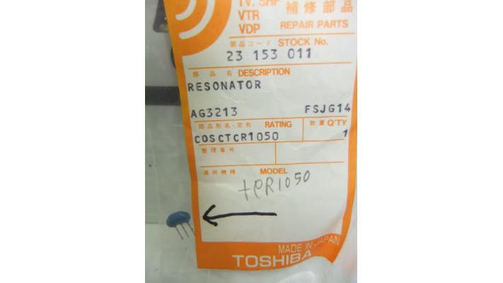Toshiba  23153011 resonator TCR1050